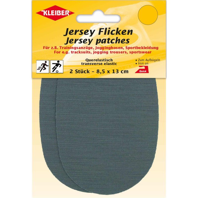 KLEIBER feuilles de pressage jersey, 85×130 mm, noir, 2 pièces
